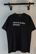 Enfants Riches Deprimes Logo Print Holes Mens Womens Black Cotton T Shirt picture