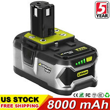 For RYOBI P108 18V One+ Plus High Capacity Battery 18 Volt Lithium-Ion New 8.0Ah picture
