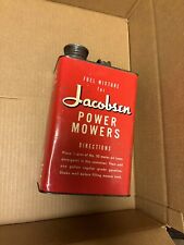 Vintage Jacobsen Fuel Gas Mixer Can for Power Mowers 1 Gallons & both lids picture