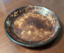 Antique American Rockingham Pie Plate 19th Century Country Pottery picture