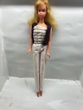 Vintage 1966 Mattel Barbie Doll Blonde Blue Eyes Twist And Turn Waste Taiwan picture