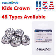 5Pcs Dental Kids Crown Primary Molar Pediatric Crowns stainless steel 48 Sizes picture