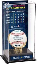 New York Yankees 1998 WS Champs Display Case with Series Listing Image picture