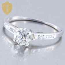 1970's Vintage Retro Solid Platinum Ladies Stunning Diamond Engagement Ring picture