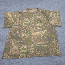 VINTAGE Realtree Shirt XXL Mens Brown Camo Pocket Hunting Single Stitch 80s 90s picture