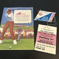 1970 PGA Avco Classic Sutton MA Program & Ticket 2nd RD Billy Casper HOF Champ picture