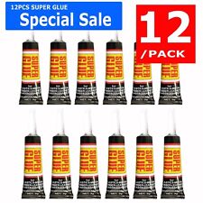 12 Super Glue Crazy Cyanoacrylate Adhesive All purpose Precision tip Tubes picture
