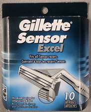 Gillette Sensor Excel Comfort Razor Blades 10 Cartridges, 2 Blades NEW IN BOX picture