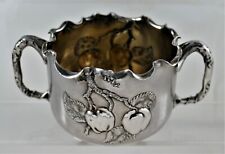 Antique Aesthetic Pairpoint Silverplate Handled Bowl with Branch Handles 1895 picture