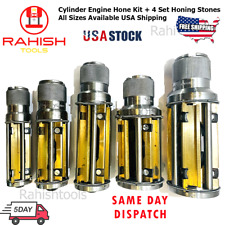 Cylinder Engine Hone Kit + 4 Set Honing Stones All Sizes Available RAHISHTOOLS picture
