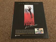 FRAMED ADVERT/PICTURE 12X10 PSYCHO MOVIE. CHASE UNIVERSAL MASTERCARD picture