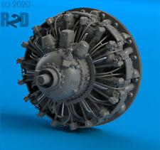 1/48 FAST FIX High-Resolution 3DP Resin R-2800 (LATE) Radial Engine Front 48076 picture