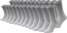 24 Pairs Cotton Crew Socks, Bulk pack Mens Womens Casual Athletic Sports Sock picture