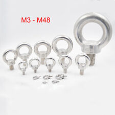 304 stainless Steel Lifting Eye Bolt Marine Grade Metric Thread M3 M4 M5 M6-M48 picture