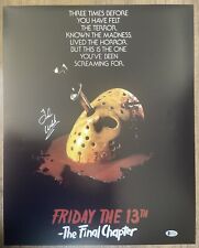 Ted White Autographed Signed 16x20 Jason Friday The 13th Final Chapter Beckett picture