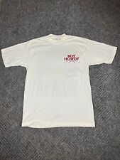 Vintage Boy Howdy Country T Shirt Mens L White Shed Give Anything Adult NOS picture