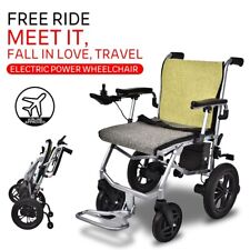 Folding Electric Power Wheelchair Lightweight Mobility Aid All Terrain Motorized picture