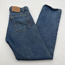 Vintage 80s Men's Levi's 505-0213 Medium Wash Stained Blue Jeans 31x31
