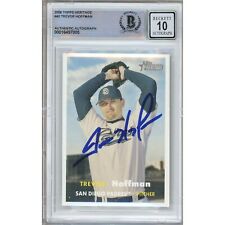 Trevor Hoffman San Diego Padres Autograph 2006 Topps Heritage 40 BAS BGS Auto 10 picture
