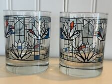 Frank Lloyd Wright Waterlilies Tumblers - Set of 2 Collectible glasses NEW picture