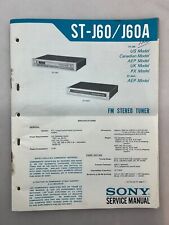 Sony ST-J60 J60A Original Service Manual  picture