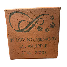 Customizable Laser Engraved Brick (8x8, 4x8 or 2x8) Memorial Stone Gift picture