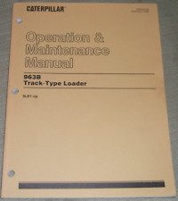 CAT CATERPILLAR 963B TRACK LOADER OPERATION & MAINTENANCE MANUAL BOOK S/N 9BL picture