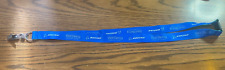 Boeing NEW, Blue/ Green Nylon Boeing Well Being Program Lanyard. picture