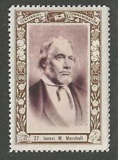 James W. Marshall, California Centennial, 1948 Poster Stamp, N.H. picture