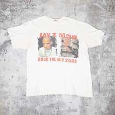 Jay Z & 50 Cent Rock The Mic Vintage 2000s Tee picture