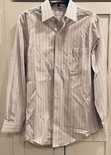 Vintage  Brooks Brothers Shirt Mens 14.5 33 Blue Striped Long Sleeve picture