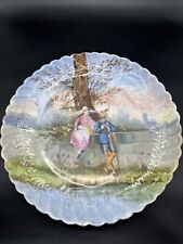 ANTIQUE FRENCH LS&S LIMOGES PLATE HAND PAINTED PORCELAIN GOLD RIM FRANCE GIFT picture