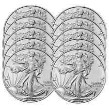 Lot of 10 - 2023 $1 American Silver Eagle 1 oz BU picture
