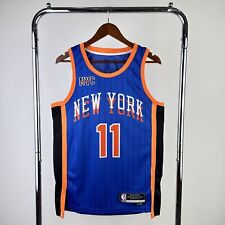 Jalen Brunson #11 New York Knicks Blue 2023 City Edition NBAJersey NWT All Sizes picture