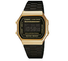 Casio Vintage Collection Men's Gold/Black Digital Wristwatch (A168WEGB1BVT) New picture