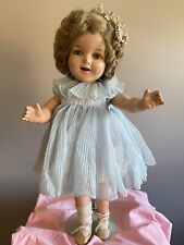 Antique Marked 22” Shirley Temple Composition Doll Original Hair/Socks/Shoes picture