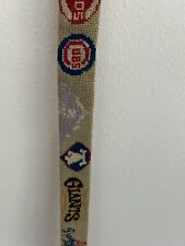 Vintage Men’s MLB Teams 42 Hand-Stitched Needlepoint Belt Giants Mets Reds Cubs picture