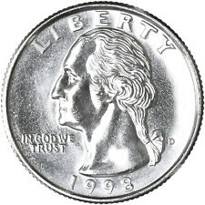 1998 D Washington Quarter Gem BU US Coin See Pics N353 picture