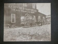 Antique 1890s ANDOVER STAMPING CO Tin & Enameled Ware B&W picture