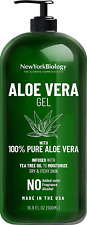 New York Biology Aloe Vera Gel for Face, Skin and Hair - Infused with Tea Tree O picture