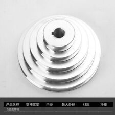 Aluminum A-Type 5 Step Pulley Wheel 14-22mm Bore 150mm Outer Dia picture