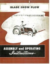 Ford Tractor Dearborn Front Mounted Blade Snow Plow 8n 2n 9n Owner's Manual picture