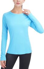 Women's UPF 50+ Shirts UV Protection Lightweight Long Sleeve Quick Dry crew Neck picture