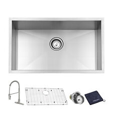 JASSFERRY 30-inch Undermount Kitchen Sink Faucet Combo 16 Gauge Stainless Steel  picture
