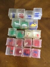 Vintage Lot Of 19 Clear Plastic Childs Blocks picture