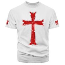 Crusader Red Cross Knights Templar Jesus Christ Short Sleeve T-shirt picture