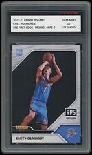 CHET HOLMGREN 2022-23 PANINI INSTANT RPS FIRST LOOK 1ST GRADED 10 ROOKIE CARD #2 picture