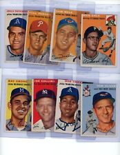 1954 Topps Topps Baseball Card Lot - 18 Vintage Cards picture