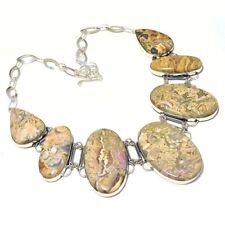 Rhodochrosite Vintage Style Gemstone Wedding Gift Jewelry Necklace 18