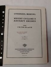 Wright Cyclone 9 Aircraft Engines Series F-50-60 GA& GB Overhaul Manual Copy picture
